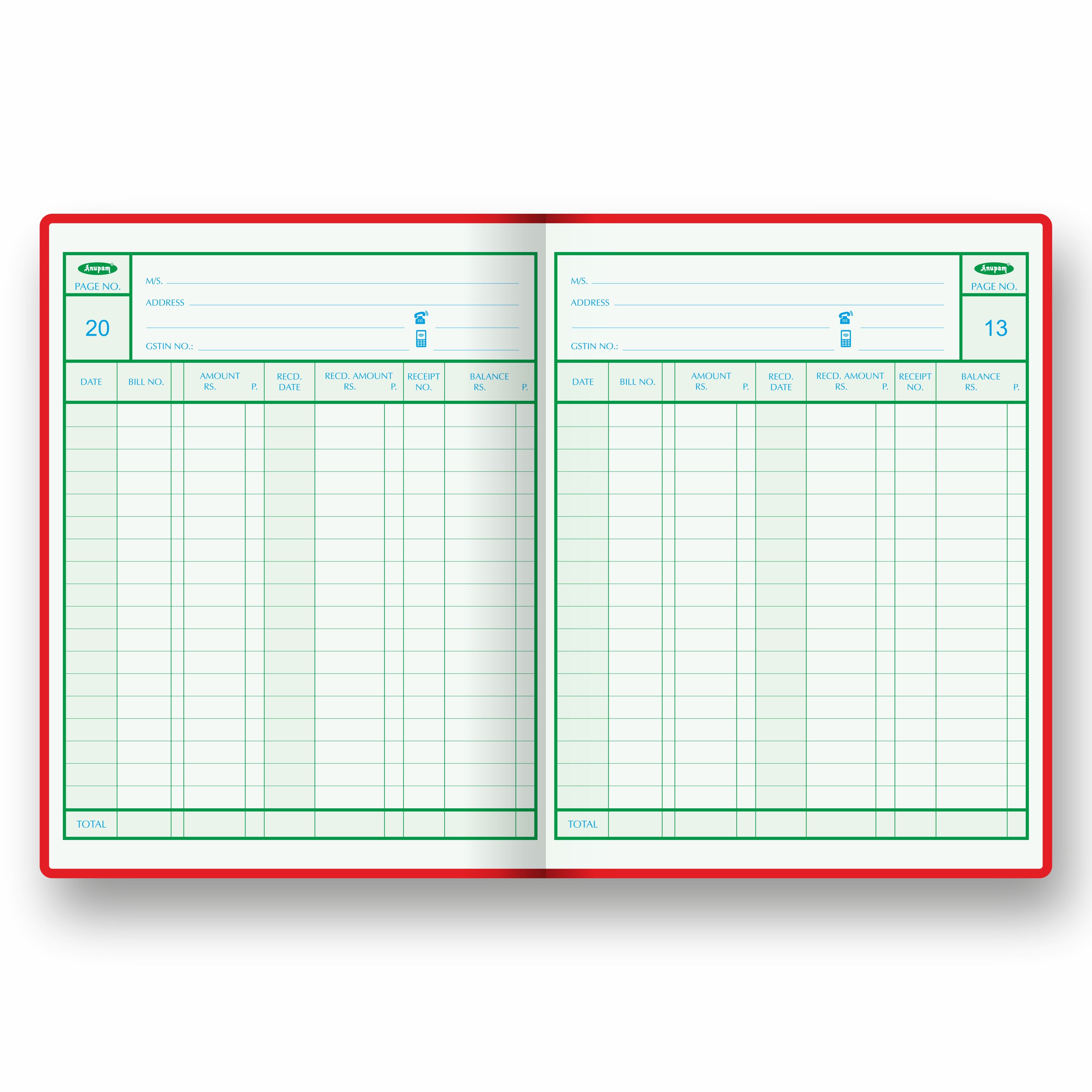 Anupam Collection Pass Book -premium robust material-hardbound and PVC variants- 80 GSM